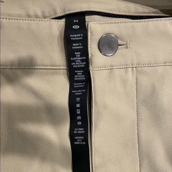 lululemon athletica Khaki Chinos